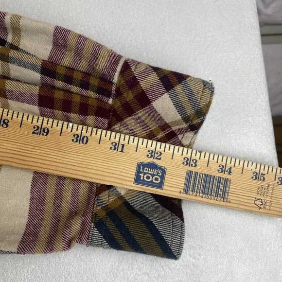 Legendary Whitetails Buck Camp Grandpa Plaid Button Up Flannel Shirt Mens 2XT - Picture 7 of 14